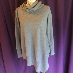 Grey cowl neck sweater